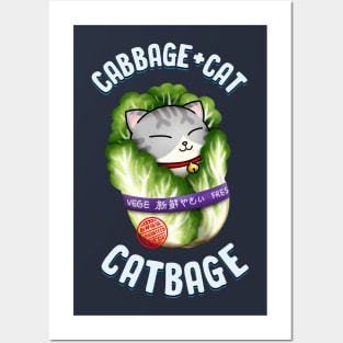 Cabbage Cat "Catbage" Posters and Art